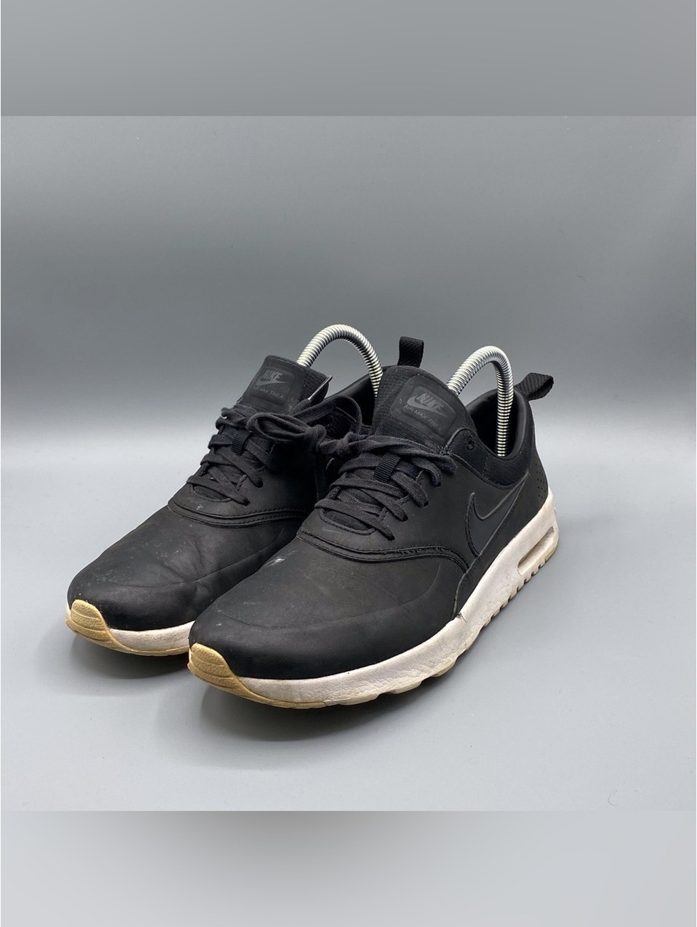 Nike Womens Air Max Thea Premium Black Running Shoes